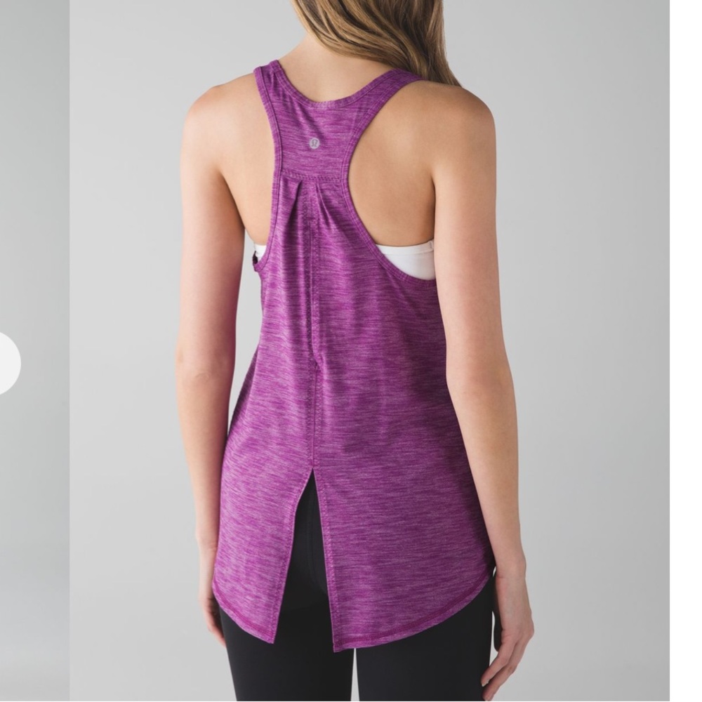 Lululemon Salute The Sun Tank 6 Heathered Regal Plum